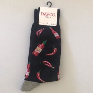 NWT Men’s Davco Hot Sauce Peppers Socks $12 10-13